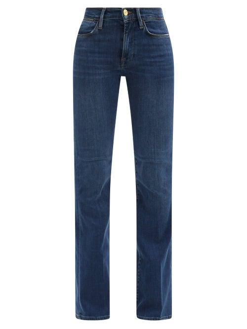 Frame - Le High Flare Jeans - Womens - Dark Blue