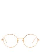Linda Farrow Round-frame Metal Glasses