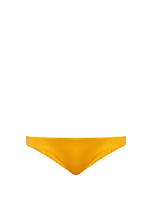 Matchesfashion.com Mara Hoffman - Kay Low Rise Bikini Briefs - Womens - Yellow