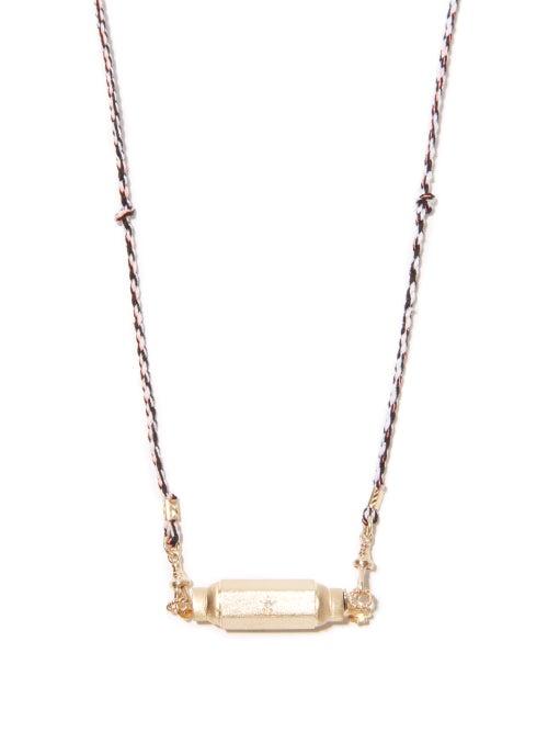 Matchesfashion.com Marie Lichtenberg - Baby Coco Diamond & 14kt Gold-plated Necklace - Mens - Gold Multi