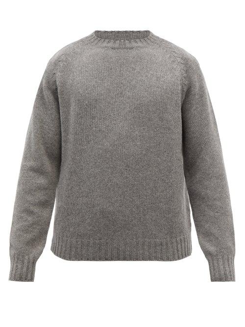 Umit Benan B+ - Crew-neck Cashmere Jumper - Mens - Grey