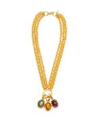 Matchesfashion.com Sylvia Toledano - Amethyst, Labradorite & Tiger's Eye Necklace - Womens - Gold Multi