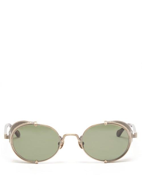 Matsuda - Round Titanium Sunglasses - Mens - Gold
