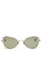 Matsuda - Round Titanium Sunglasses - Mens - Gold