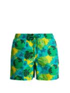 Matchesfashion.com Vilebrequin - Turtle Print Swim Shorts - Mens - Green Multi