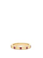 Matchesfashion.com Retrouvai - Pleated Ruby & 14kt Gold Ring - Womens - Red Gold