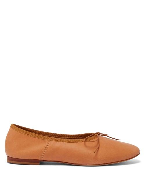 Matchesfashion.com Mansur Gavriel - Dream Leather Ballet Flats - Womens - Tan