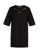 Matchesfashion.com Dolce & Gabbana - L'amore E Bellezza Appliqu Cotton T Shirt - Mens - Black
