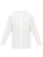 Matchesfashion.com Toogood - The Blacksmith Collarless Cotton Shirt - Mens - White