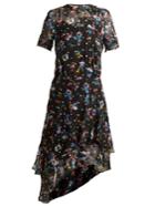 Preen By Thornton Bregazzi Adara Floral-print Silk-blend Dress
