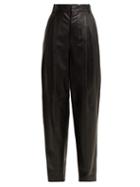 Matchesfashion.com Joseph - Linn Leather Trousers - Womens - Black