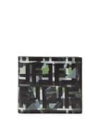 Matchesfashion.com Fendi - Camo-print Monogram Bi-fold Leather Wallet - Mens - Green Multi