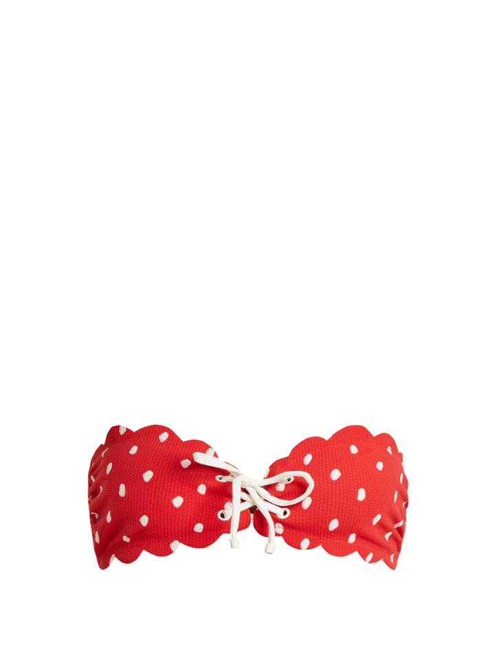 Marysia Swim Antibes Lace-up Bandeau Bikini Top
