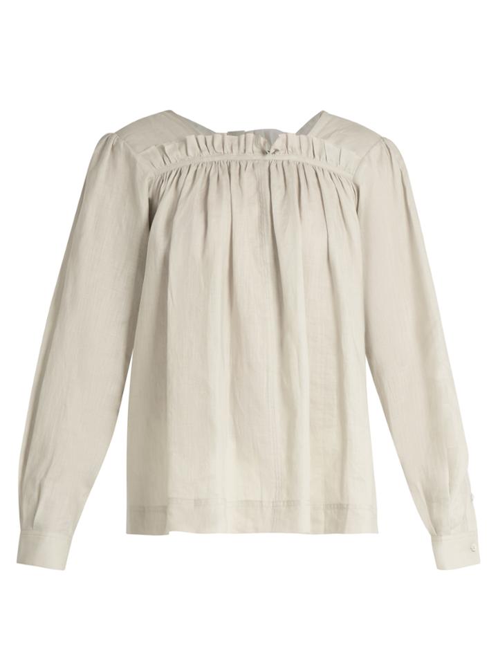 Joseph Vivien Gathered Voile Top