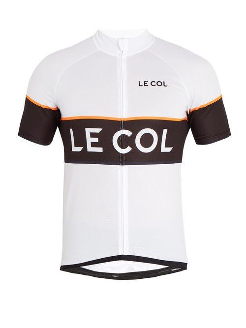 Matchesfashion.com Le Col - Sport Zip Through Cycling Top - Mens - White Multi