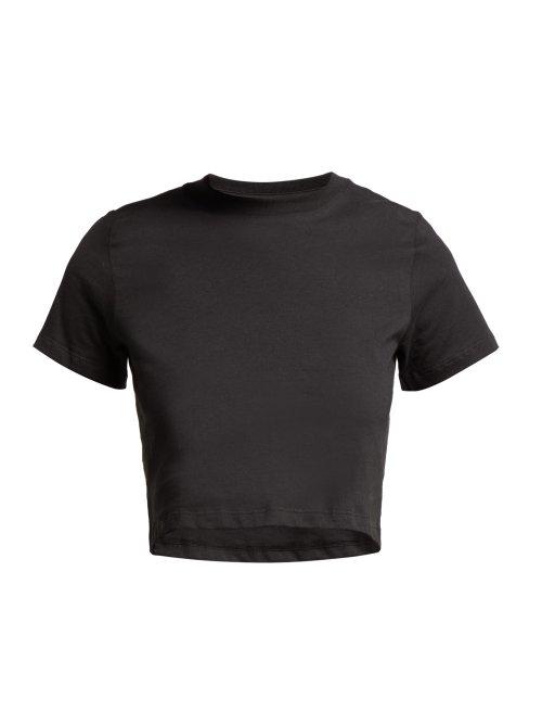 Matchesfashion.com Hanes X Karla - The Baby Cotton Cropped T Shirt - Womens - Black