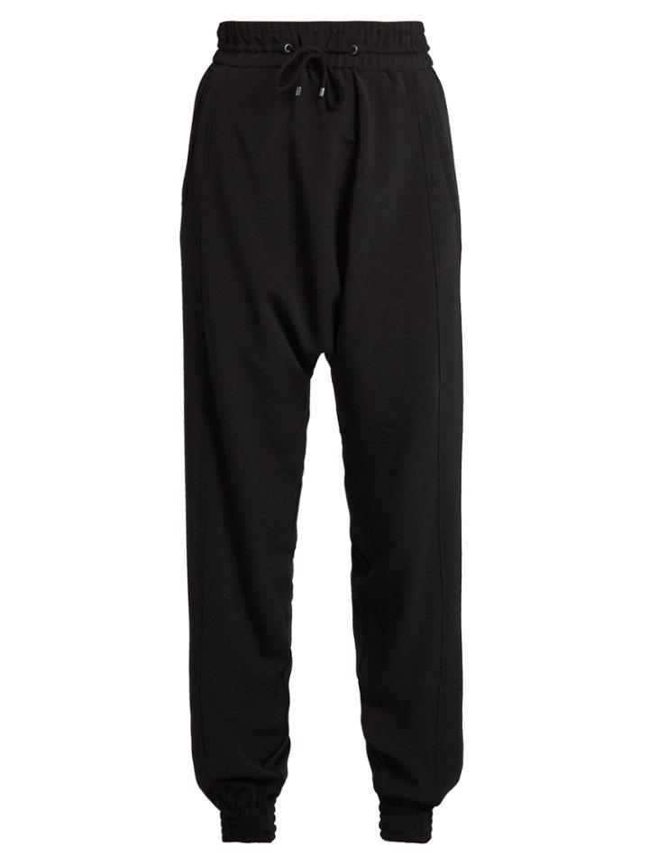 Vanessa Bruno Guillame Dropped-crotch Textured-crepe Trousers