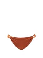 Ladies Beachwear Sara Cristina - Narcissus Gathered-side Bikini Briefs - Womens - Orange