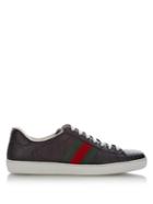 Gucci Gg Debossed Low-top Leather Trainers