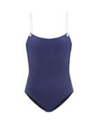Matchesfashion.com Solid & Striped - The Nina Rope-strap Swimsuit - Womens - Navy
