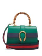 Matchesfashion.com Gucci - Dionysus Medium Bamboo Handle Leather Bag - Womens - Green