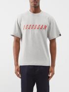 Icecream - Logo-print Cotton-jersey T-shirt - Mens - Heather Grey