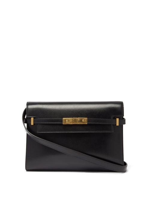 Ladies Bags Saint Laurent - Manhattan Leather Shoulder Bag - Womens - Black