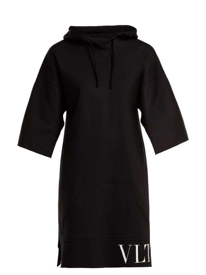 Valentino Hooded Logo-print Dress