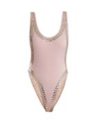 Norma Kamali Marissa Studded Swimsuit