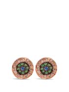 Ileana Makri Diamond, Sapphire, Tsavorite & Pink-gold Earrings