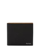 Mens Accessories Paul Smith - Colour-block Bi-fold Leather Wallet - Mens - Black Blue
