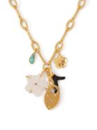 Matchesfashion.com Lizzie Fortunato - Fiamma Charm Gold Plated Necklace - Womens - Gold