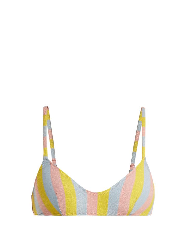 Solid & Striped The Rachel Striped Bandeau Bikini Top