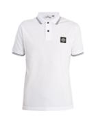 Stone Island Logo Slim-fit Cotton Polo Shirt
