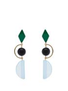 Marni Long Resin And Metal Hook Earrings