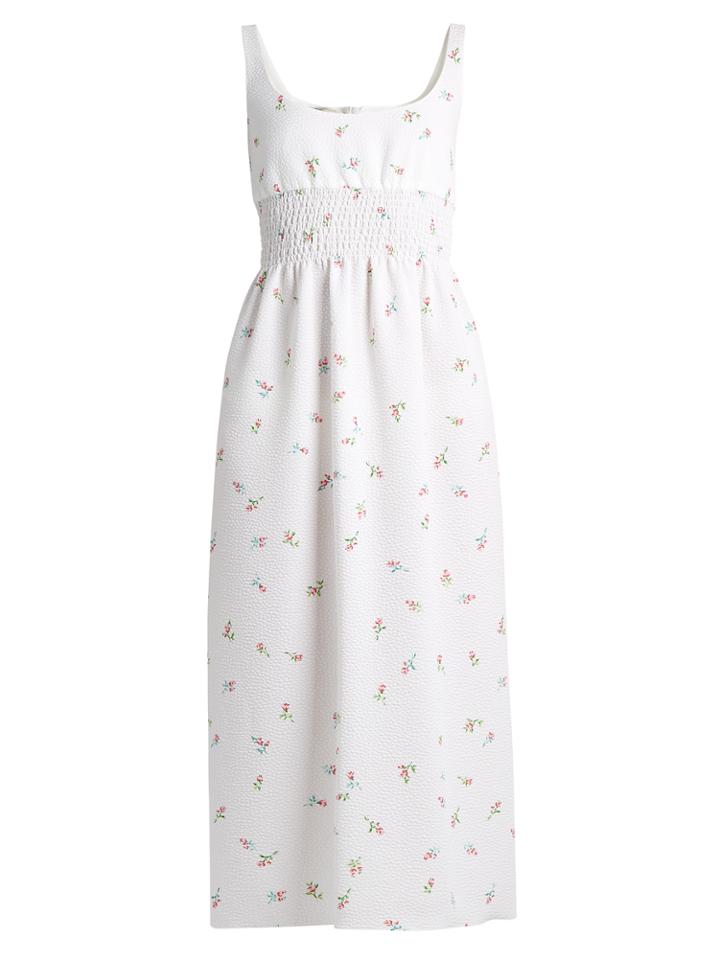 Emilia Wickstead Giovanna Floral-print Cloqu Dress