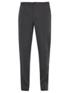 Matchesfashion.com Lanvin - Mid Rise Slim Fit Cotton Trousers - Mens - Grey