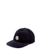 Matchesfashion.com Moncler - Logo-patch Cotton Baseball Cap - Mens - Navy