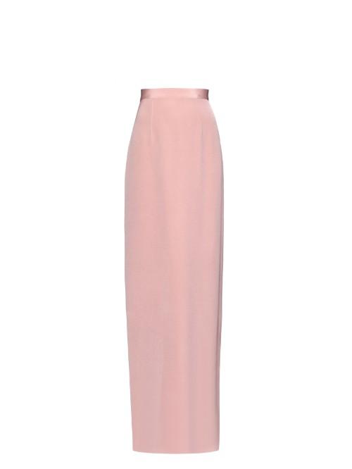 Juan Carlos Obando Silk-crepe Column Skirt