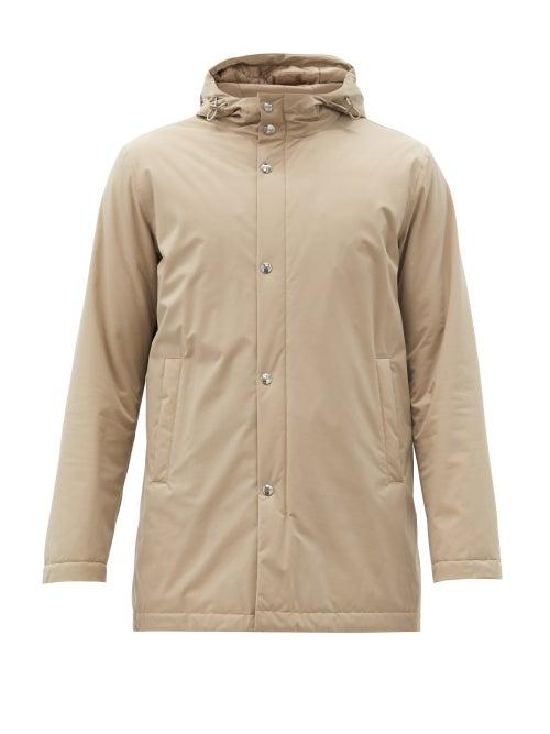 Matchesfashion.com Herno - Hooded Technical Parka Jacket - Mens - Beige