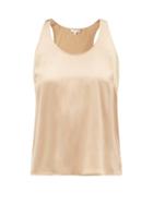 Skin - Topaz Silk-blend Charmeuse Pyjama Top - Womens - Gold
