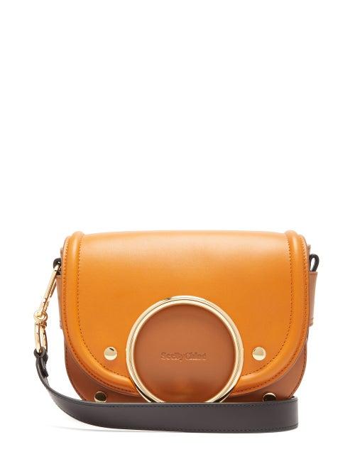 Matchesfashion.com See By Chlo - Mara Tri Tone Leather Cross Body Bag - Womens - Tan Multi