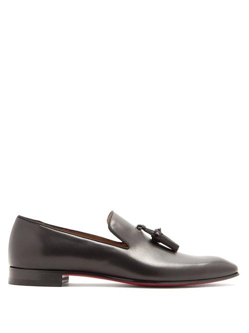 Matchesfashion.com Christian Louboutin - Dandelion Tassel Embellished Leather Loafer - Mens - Black