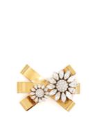 Miu Miu Crystal-embellished Bow Brooch