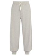 Matchesfashion.com Alexander Mcqueen - Tapered Leg Cotton Jersey Track Pants - Mens - Light Grey