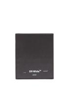 Matchesfashion.com Off-white - Logo Print Leather Cardholder - Mens - Black