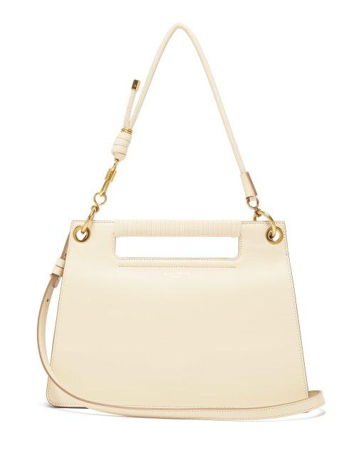 Matchesfashion.com Givenchy - The Whip Medium Cut Out Leather Cross Body Bag - Womens - Ivory