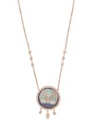 Matchesfashion.com Jacquie Aiche - Sunshine Opal & Diamond Rose Gold Necklace - Womens - Blue