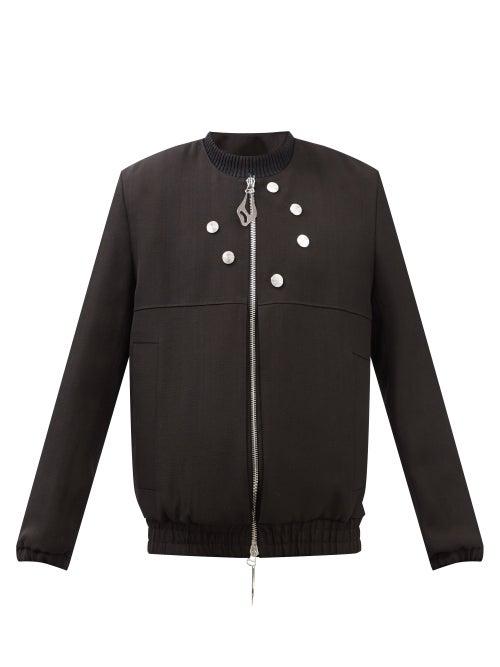Namacheko - Kish Techincal Panelled Bomber Jacket - Mens - Black