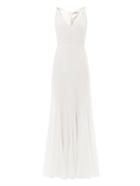 Givenchy Full Length Twisted Shoulder V-neck Dress